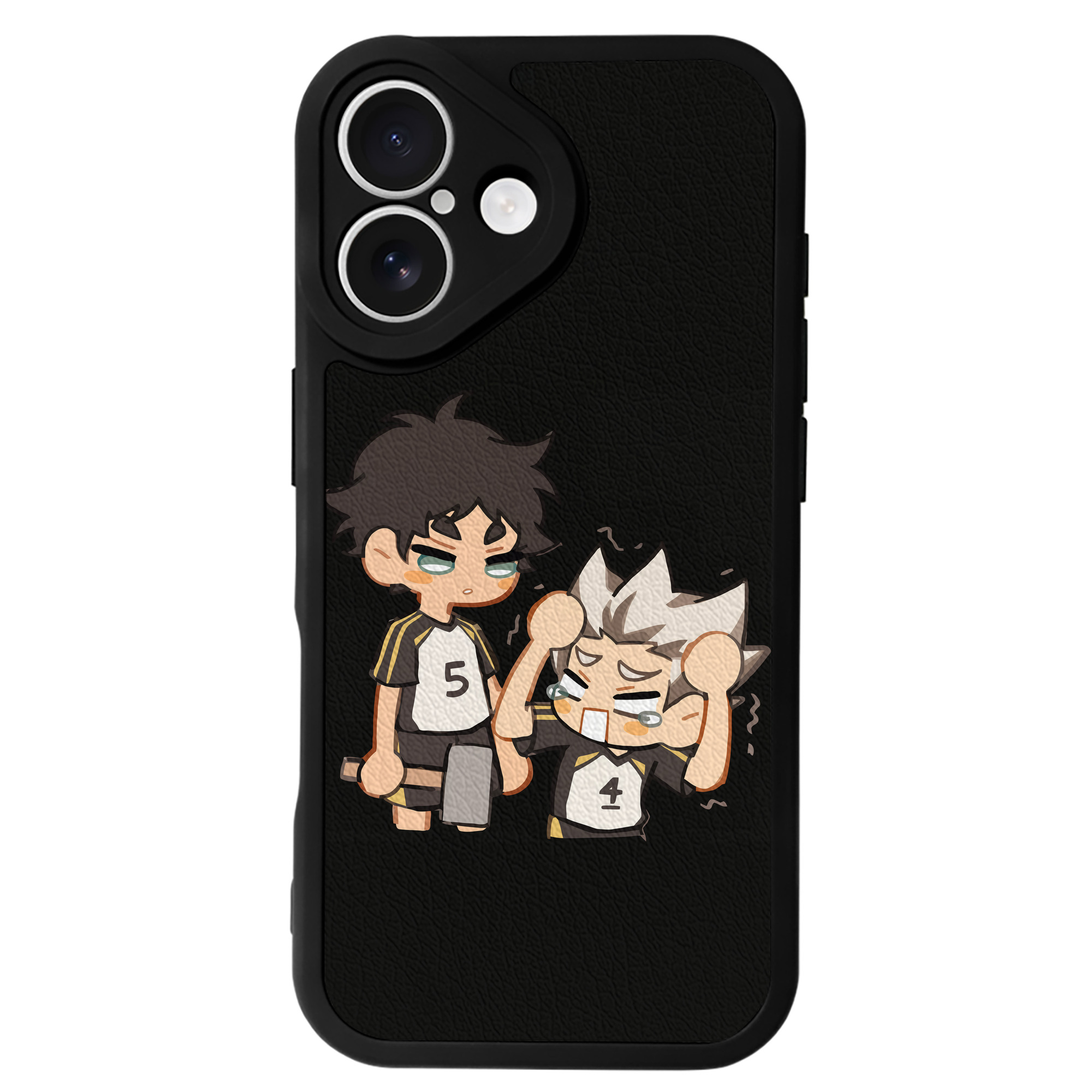 （画像用） ハイキュー!! Haikyu!! 【iPhone 16シリーズ対応】シリコンスマホケース（レザー調） 材質：シリコン